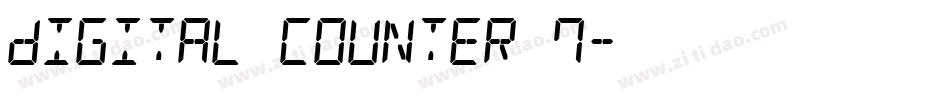 Digital Counter 7字体转换